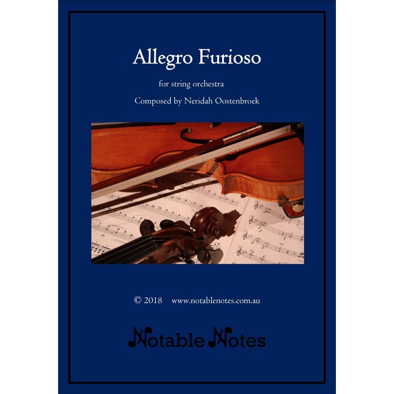 Allegro Furioso (Neridah Oostenbroek) for String Orchestra