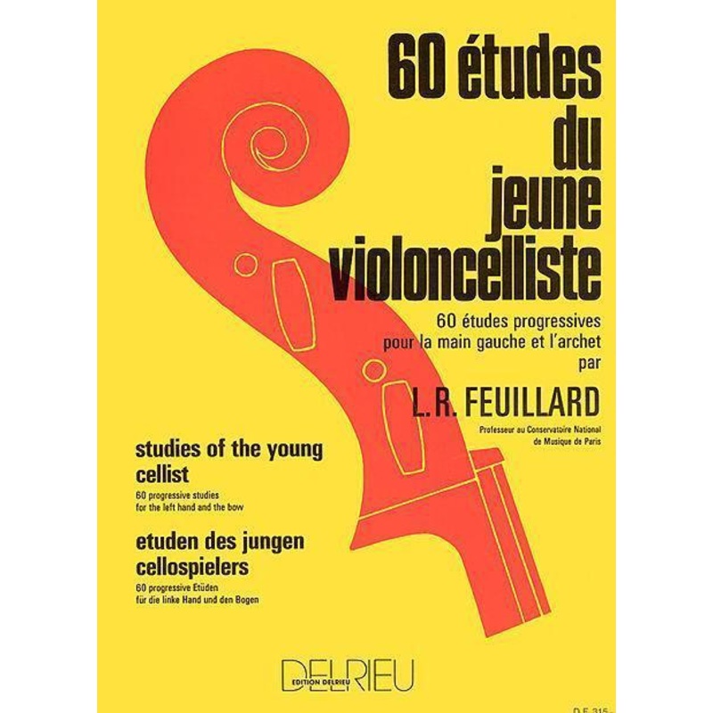 Feuillard, 60 Studies for the Young Cellist (Delrieu)