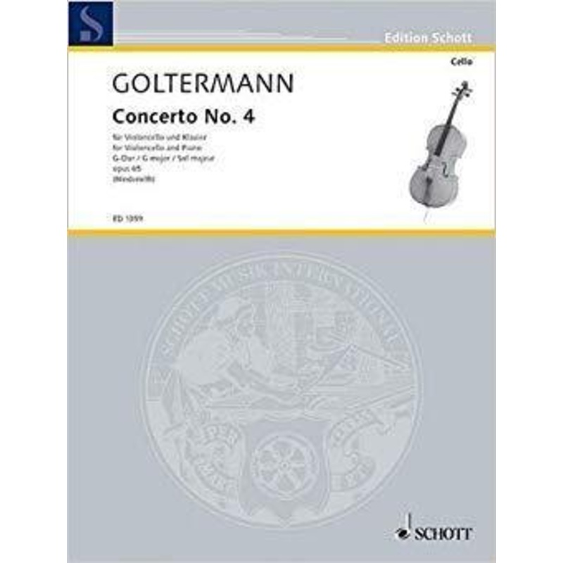 Goltermann, Concerto No. 4 in G Op. 65 for Cello and Piano (Schott)