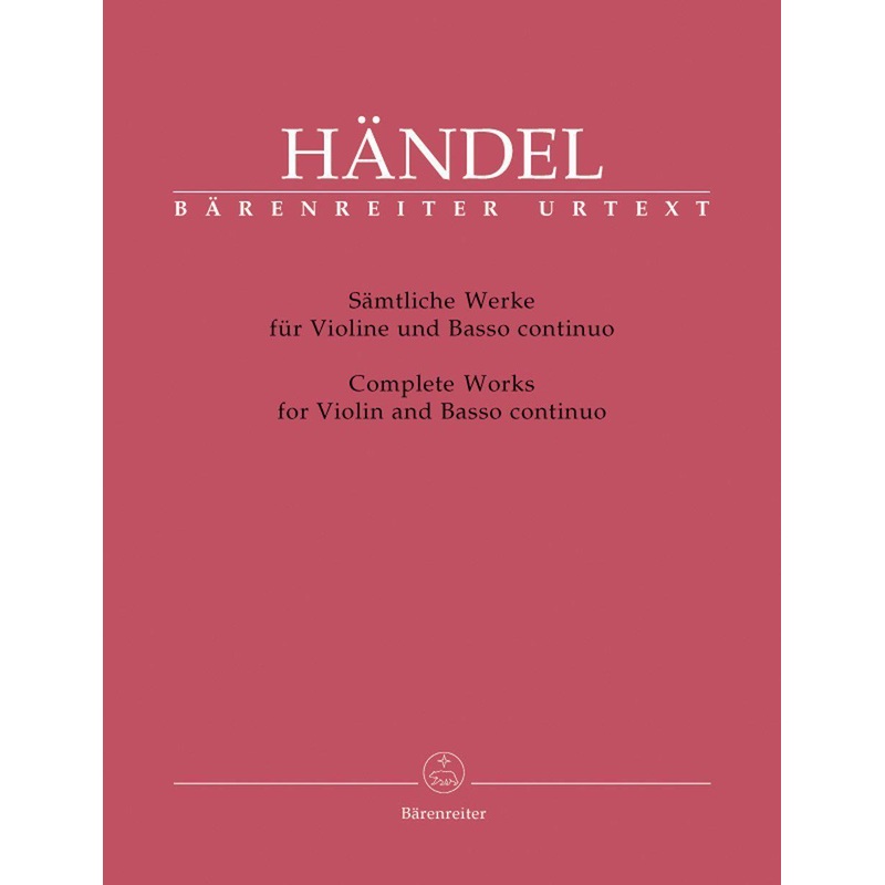 Handel, Complete Sonatas Volume 1 for Violin and Piano (Barenreiter)