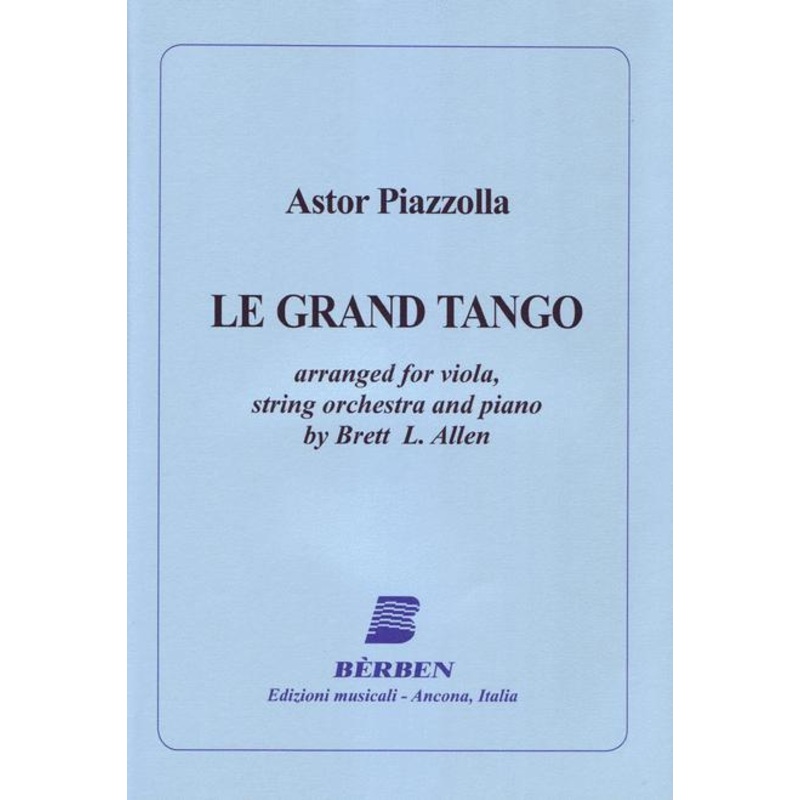 Piazzolla, Le Grand Tango for Viola and Piano (Berben)