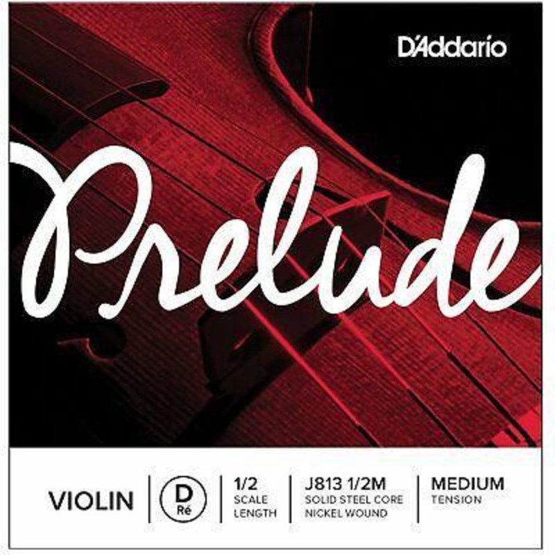 D’Addario Prelude Violin D String 1/2