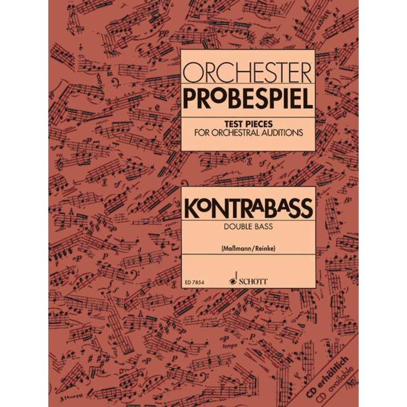 Orchester Probespiel (Test Pieces for Orchestral Auditions) for Double Bass (Schott)