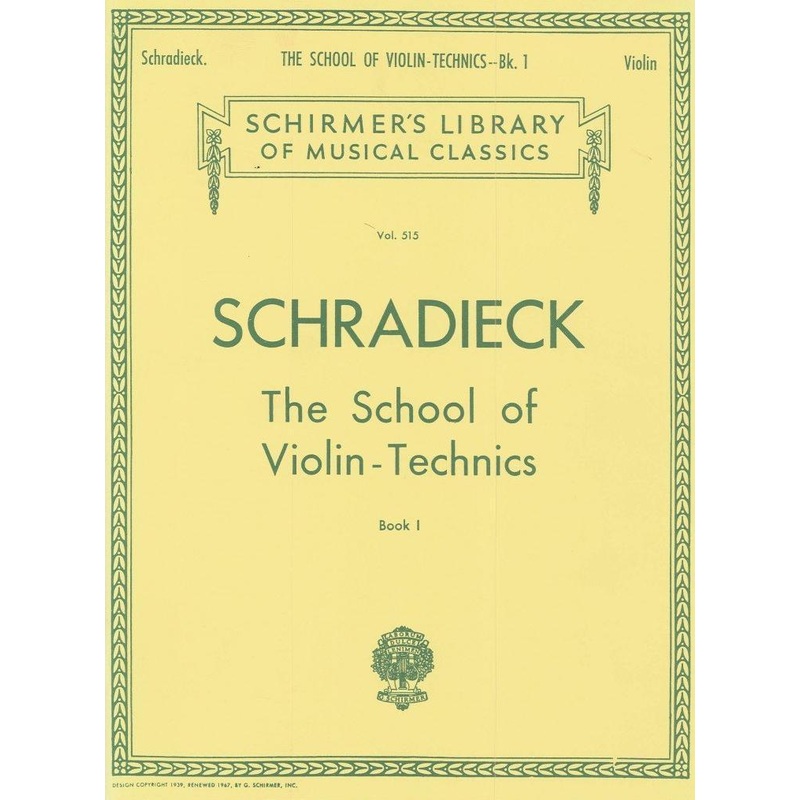 Schradieck, School of Violin Technique Book 1 (Schirmer)