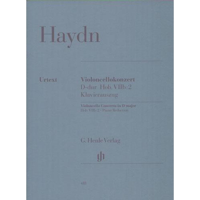Haydn, Concerto No. 2 in D for Cello and Piano (Henle)