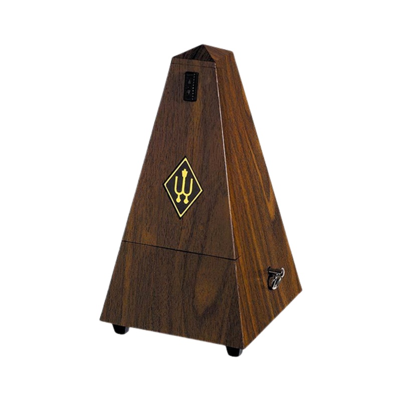Wittner Metronome Plastic Walnut with Bell (Wood Front)