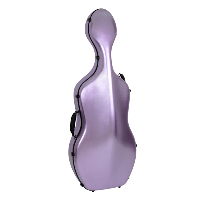 HQ Polycarbon Cello Case 4/4 – Brushed Mauve