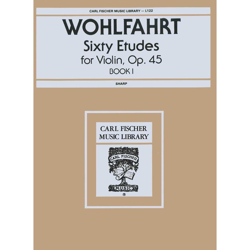 Wohlfahrt, 60 Studies Op. 45 Book 1 for Violin (Fischer)