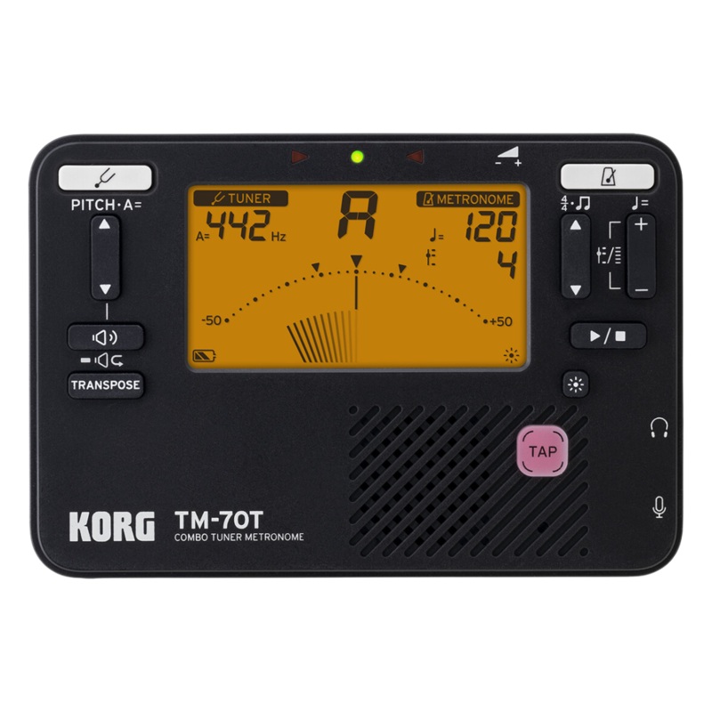 KORG TM-70 Digital Tuner and Metronome Black