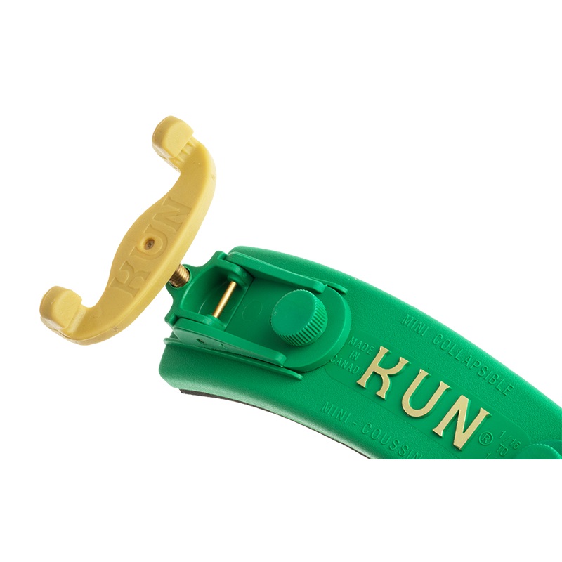 Kun Collapsible Shoulder Rest Violin 1/16-1/4 Green