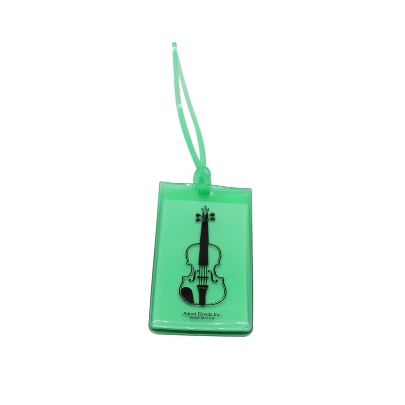 Luggage Tag – Colourful Soft Rubber with Violin or Viola