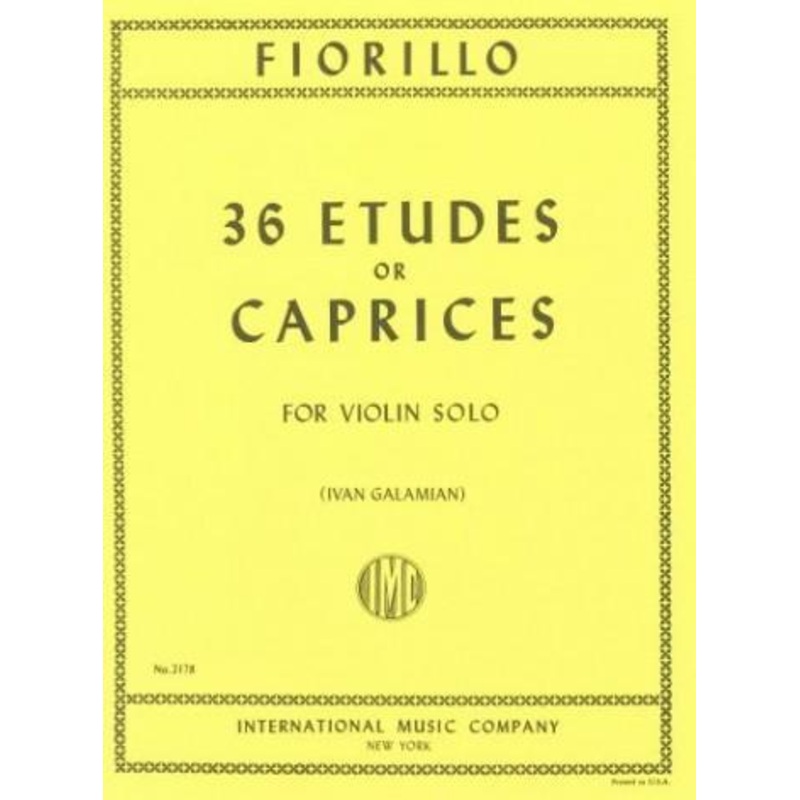 Fiorillo, 36 Etudes or Caprices for Violin (IMC)