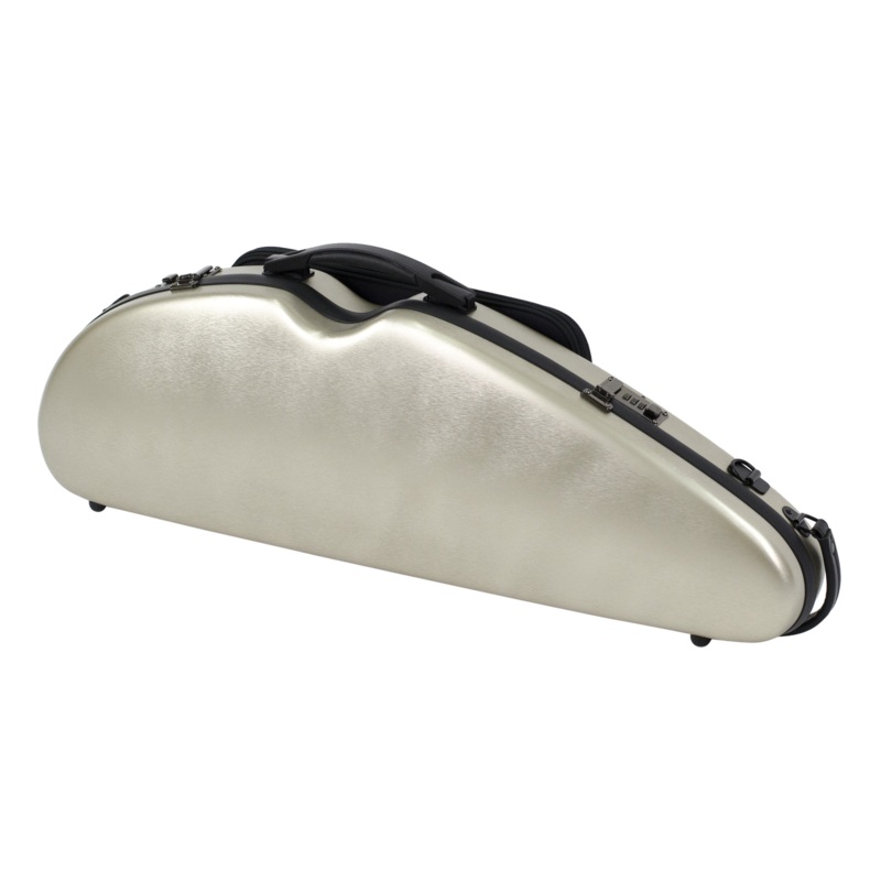 HQ Polycarbon Violin Case HalfMoon 4/4 – Brushed Champagne