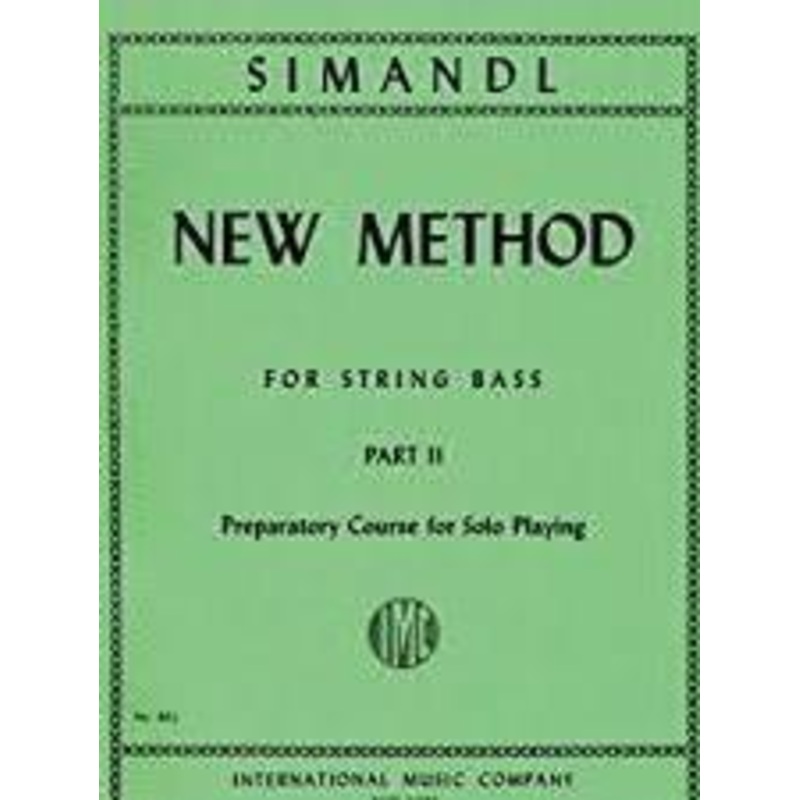 Simandl, New Method Part 2 for Double Bass (IMC)