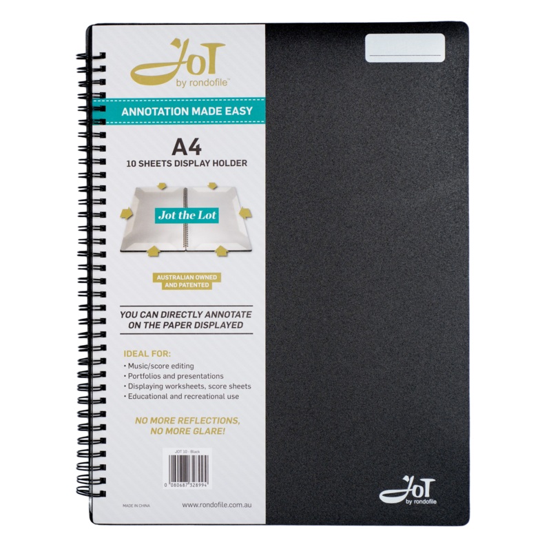 Rondofile Jot with Black Cover (10 sheets)