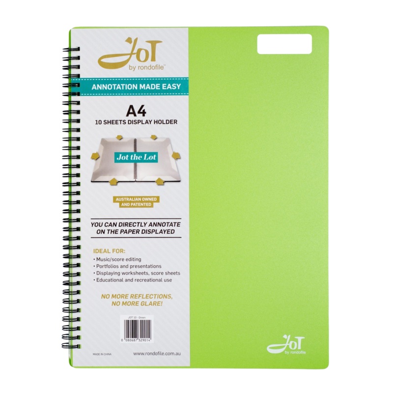 Rondofile Jot with Green Cover (10 sheets)