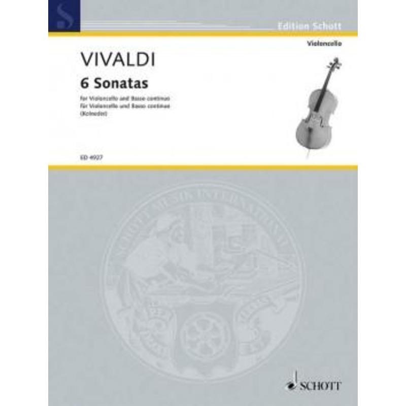 Vivaldi, Six Sonatas for Cello and Piano (Schott)