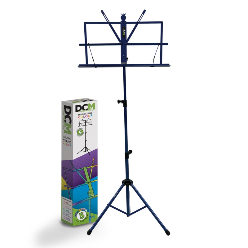 DCM Folding Music Stand with Bag Blue
