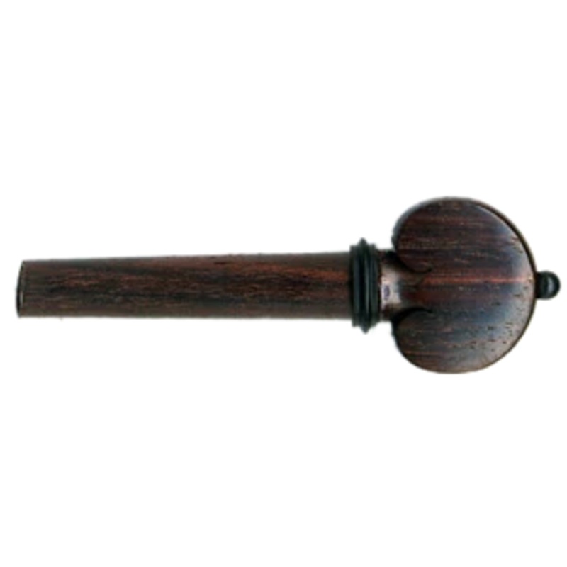 Violin Peg Heart Shaped – Ebony with Black Pin