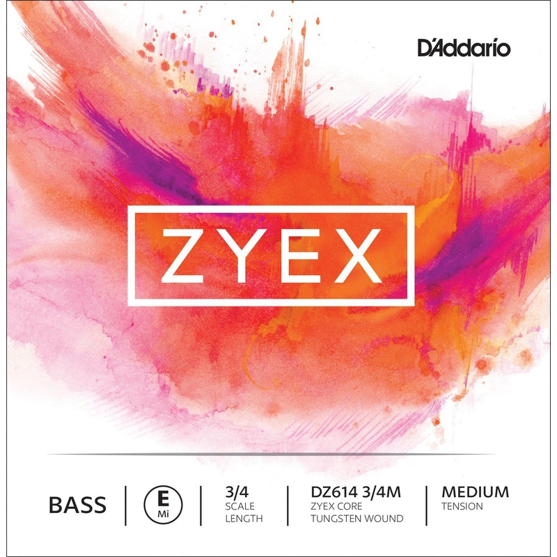 D’Addario Zyex Double Bass E String 3/4 (Medium)