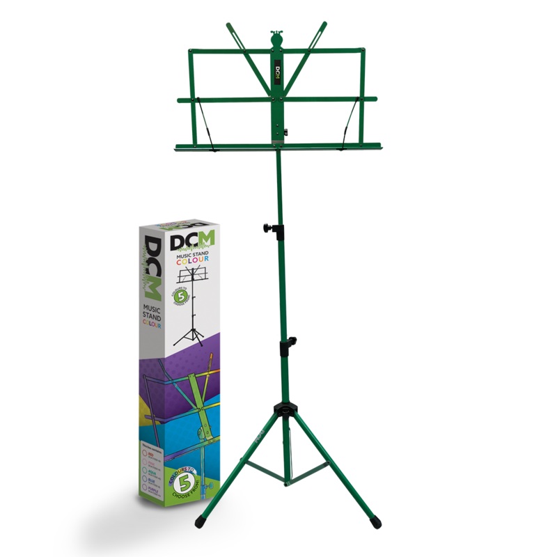 DCM Folding Music Stand with Bag Green