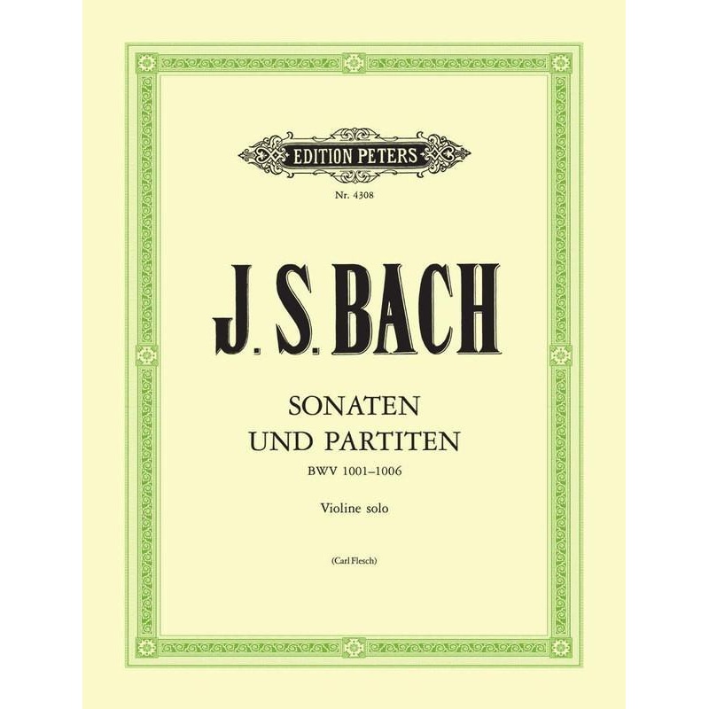 Bach, J.S., Three Sonatas and Three Partitas for BWV 1001-1006 for Violin (Peters)