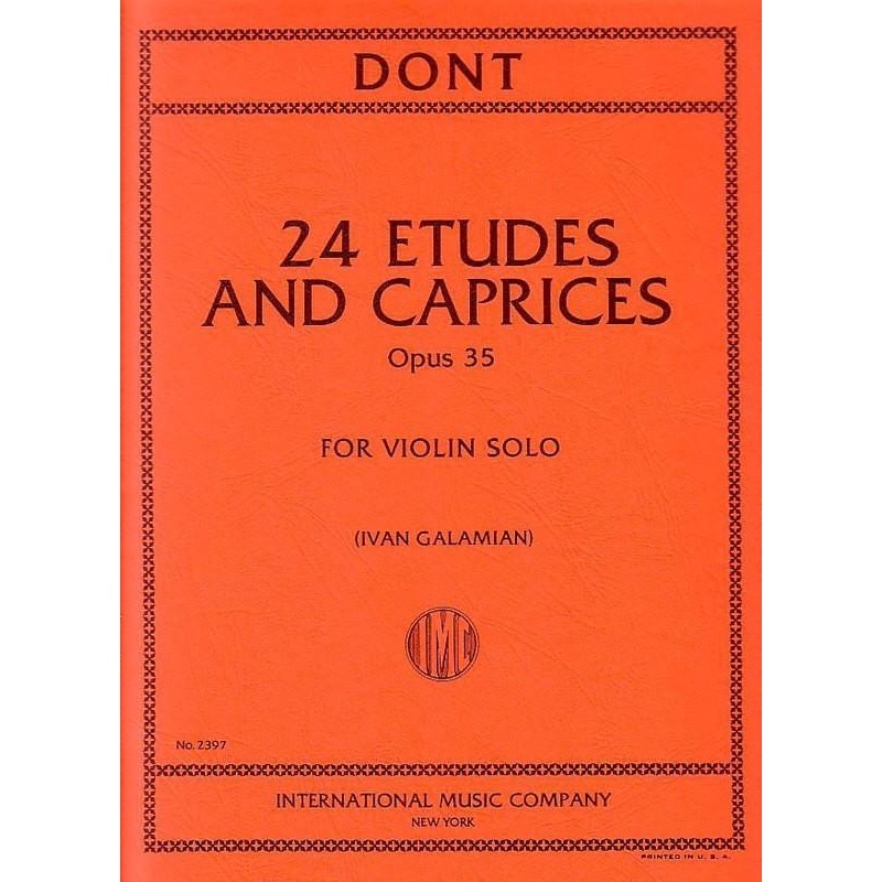 Dont, 24 Etudes and  Caprices Op. 35 for Violin (IMC)