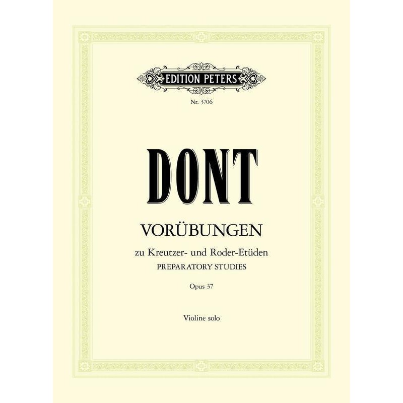 Dont, 24 Etudes and Caprices Op. 37 for Violin (Peters)
