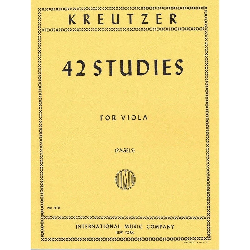 Kreutzer, 42 Studies for Viola (IMC)
