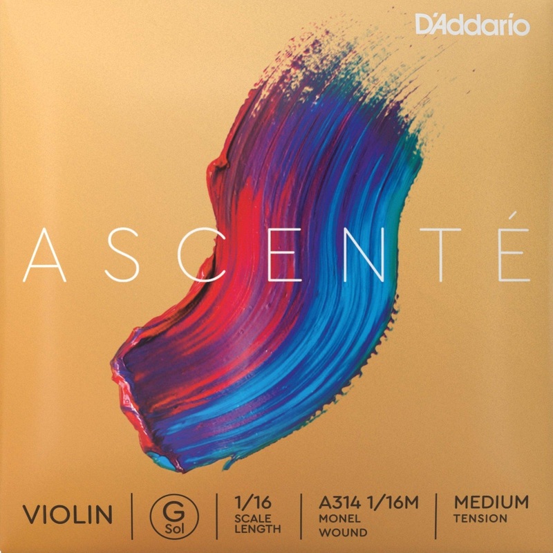 D’Addario Ascente Violin G String 1/16