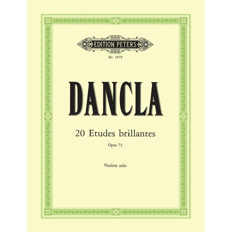 Dancla, Etudes Brilliantes Op. 73 for Violin (Peters)