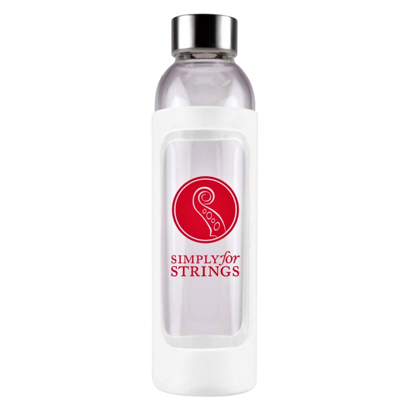 Glass Drink Bottle with Silicone Sleeve 550ml