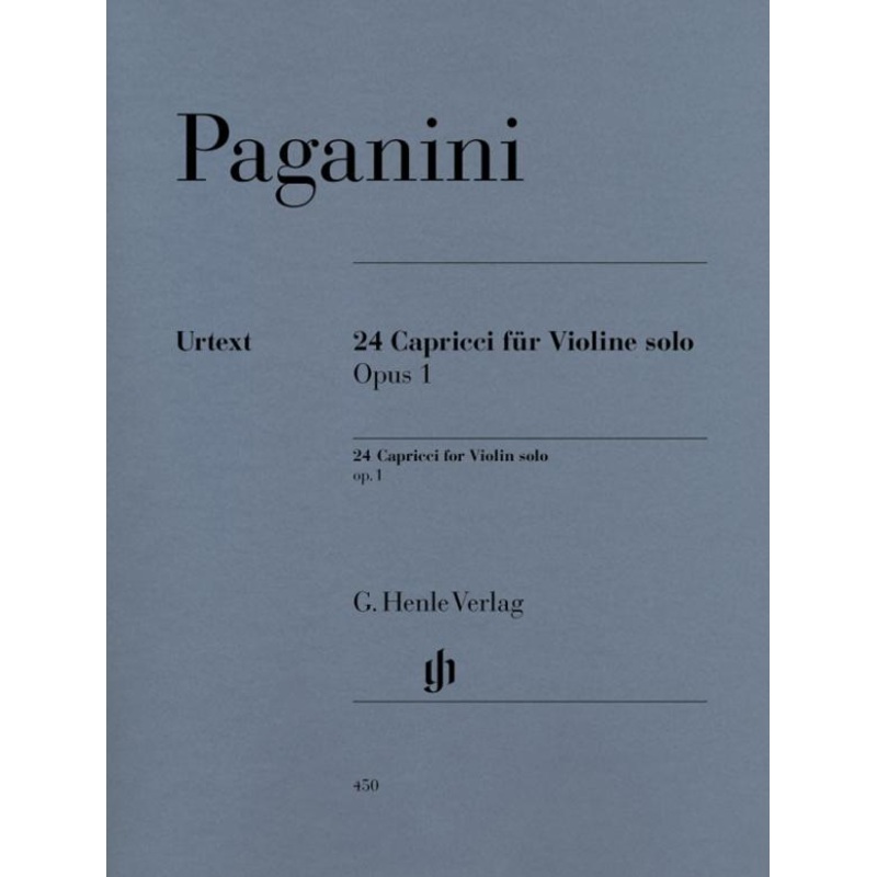 Paganini, 24 Caprices Op. 1 for Violin (Henle)