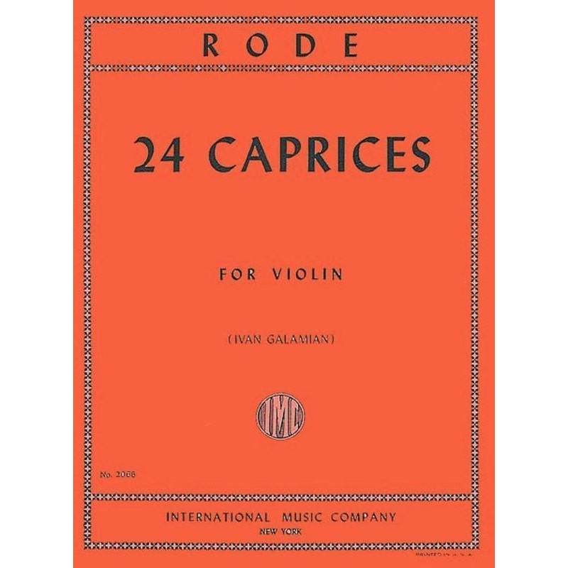 Rode, 24 Caprices for Violin (IMC)