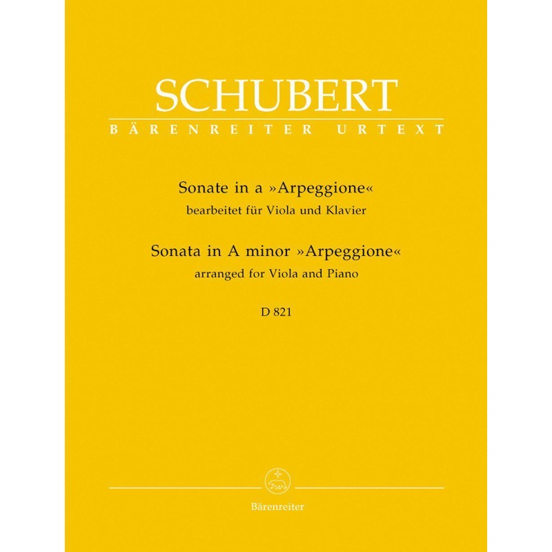 Schubert, Arpeggione for Viola and Piano (Barenreiter)