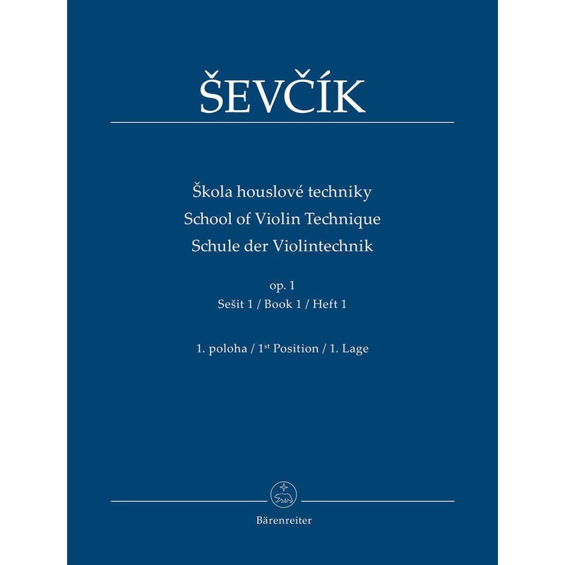Sevcik, Op. 1 Part 1 for Violin (Barenreiter)