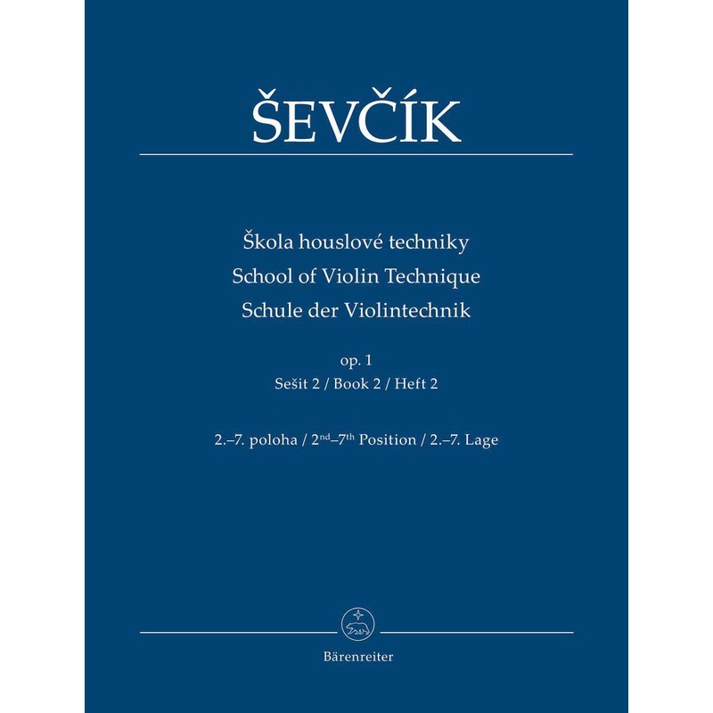 Sevcik, Op. 1 Part 2 for Violin (Barenreiter)
