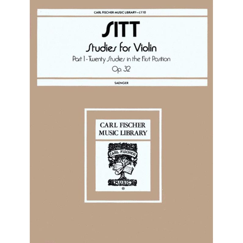 Sitt, 100 Studies Op. 32 Book 1 for Violin (Fischer)