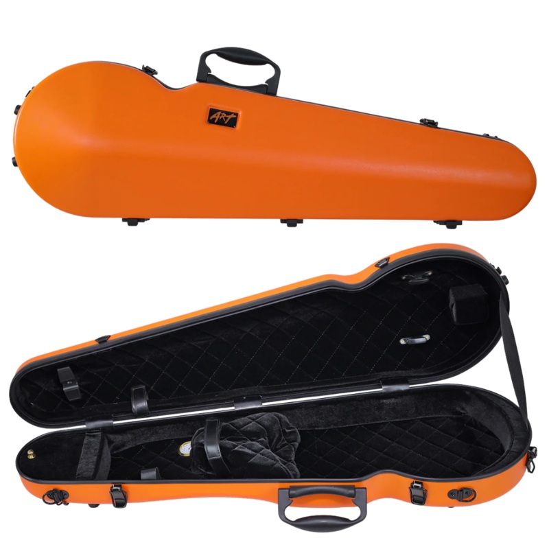 ART Shaped Violin Case Tangerine Orange 3/4-4/4