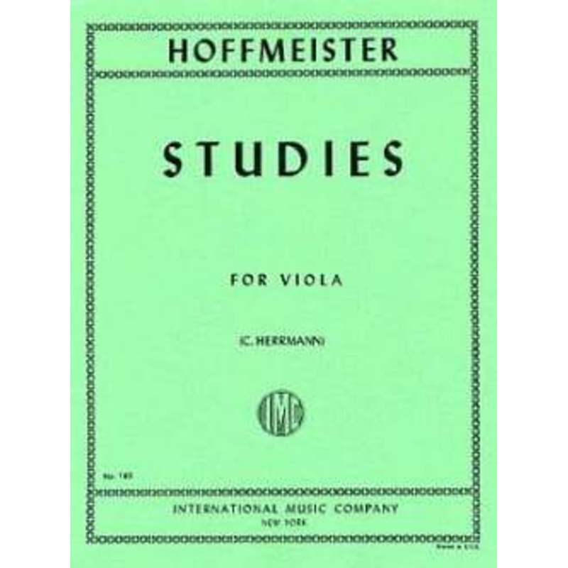 Hoffmeister, 12 Studies for Viola (IMC)