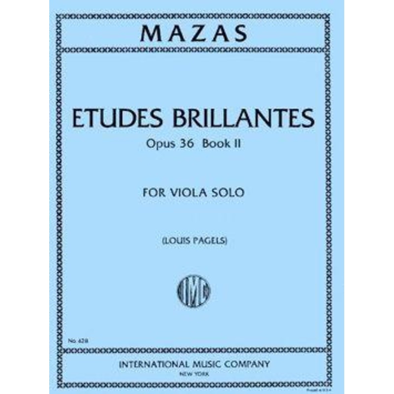 Mazas, Etudes Brillantes Op. 36 No. 2 for Viola (IMC)