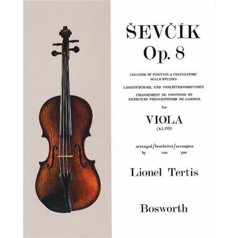 Sevcik, Op. 8 for Viola (Bosworth)