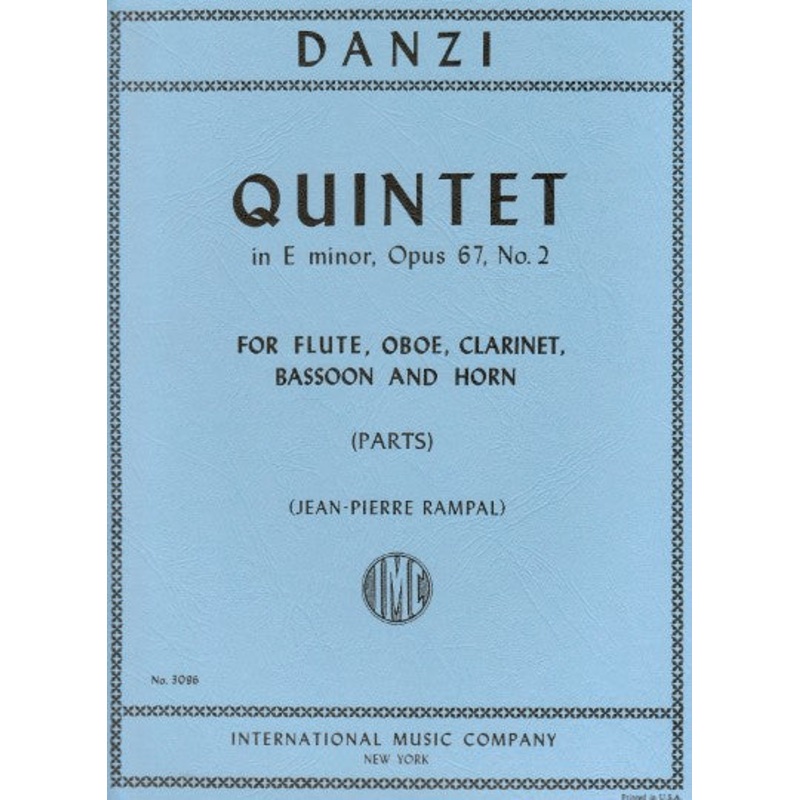Quintet in E Minor Op. 67 No. 2, Parts Only (Woodwind Quintet)