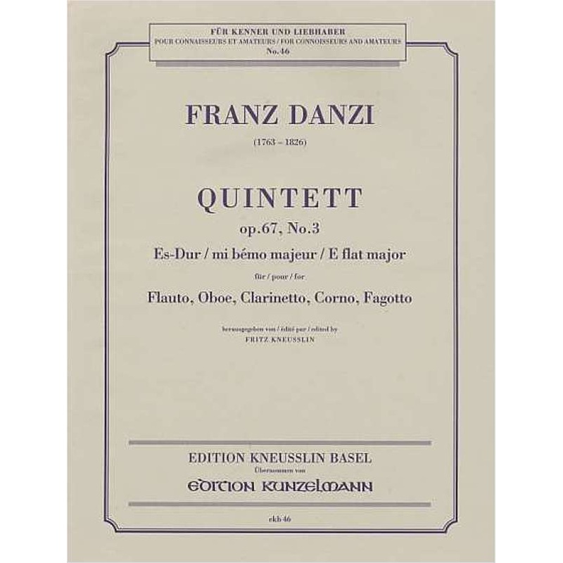 Quintett Op. 67, No. 3 in E-flat Major (Wind Quintet)