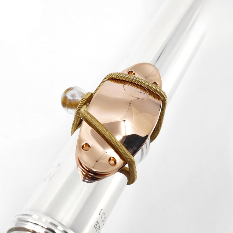 Gold-Plated Red Brass LefreQue Sound Bridge with Band