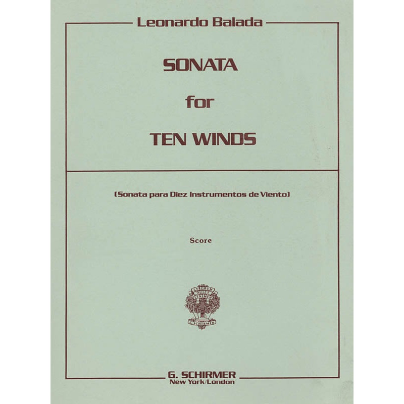 Sonata for 10 Winds – Playing Score (Mixed Woodwinds)