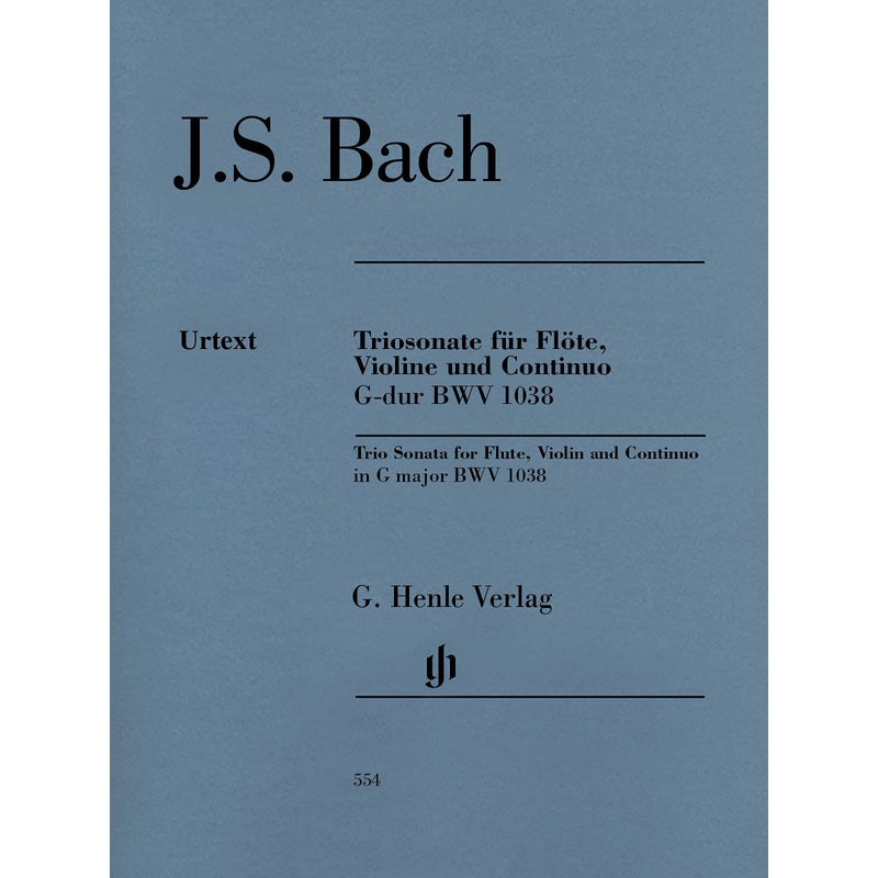 Trio Sonata for Flute, Violin and Continuo BWV 1038