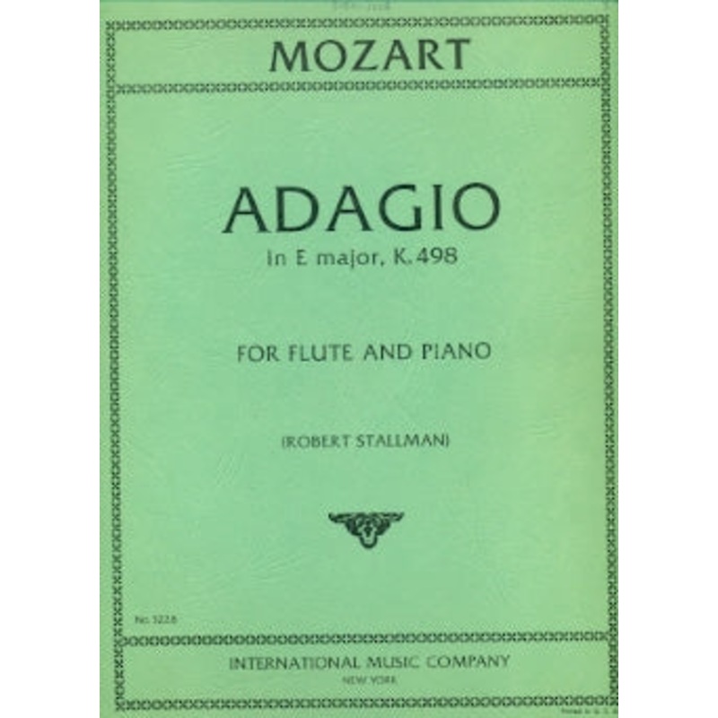 Adagio in E Major, K261 (Flute and Piano)