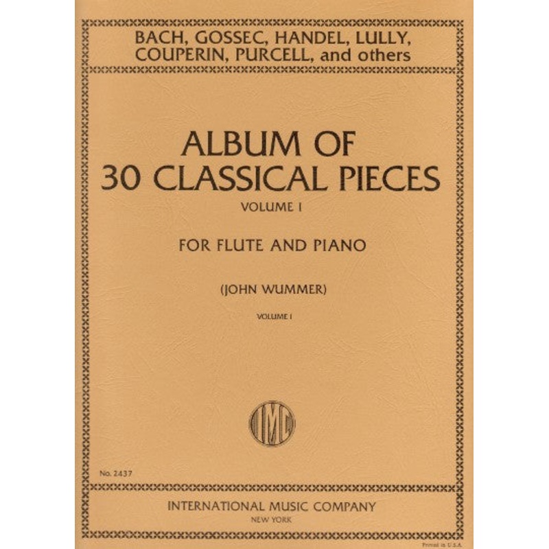 Album of 30 Classical Pieces Volume 1 (Flute and Piano)