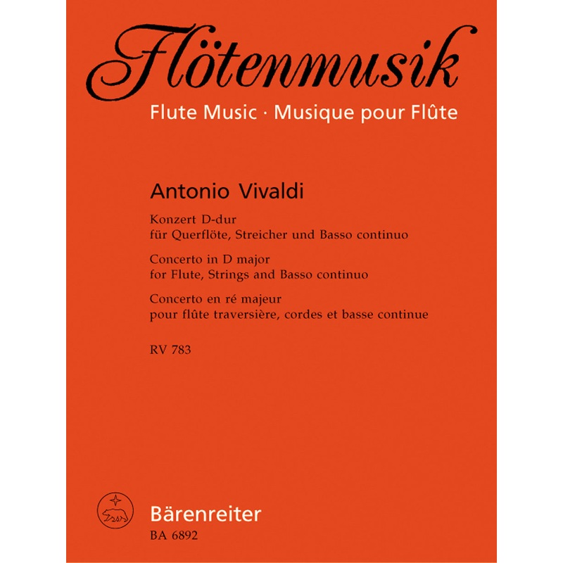 Concerto in D major, RV 783 (Flute and Piano)